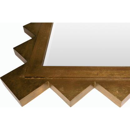Harrison Mirror by Livabliss in frame: gold and gilded. Made from frame: manufactured wood in a modern style.