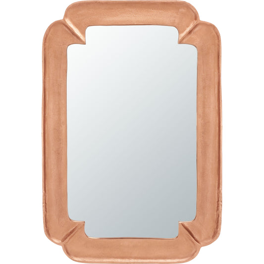 Kay Mirror by HedgeApple Essentials in copper. Made from iron, glass in a modern style.