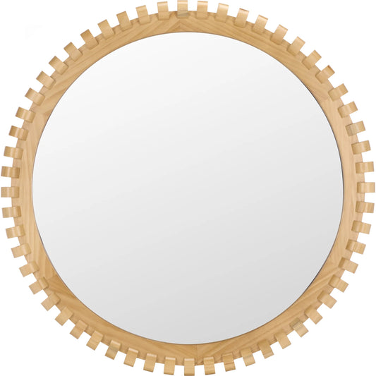 Kelly Wall Mirror by HedgeApple Essentials in natural. Made from pine wood, glass, mdf in a unique style.