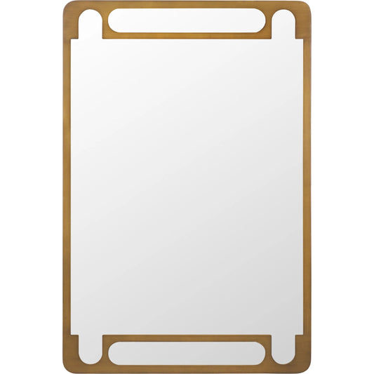 Curry Wall Mirror by HedgeApple Essentials in antique gold. Made from iron, glass, mdf in a eclectic & global style.