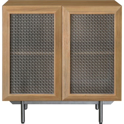 Marshall - 531938 by Surya in metallic pewter, brown and wood finish. Made from top: oak, base: metal in a transitional style.