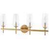 Metallic Brass, Clear, White