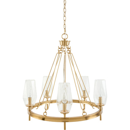 Merivelle Chandelier by Surya. Made from iron, glass in a unique style.