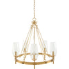 Metallic Brass, Translucent, Clear / 25"L x 25"W x 26"H