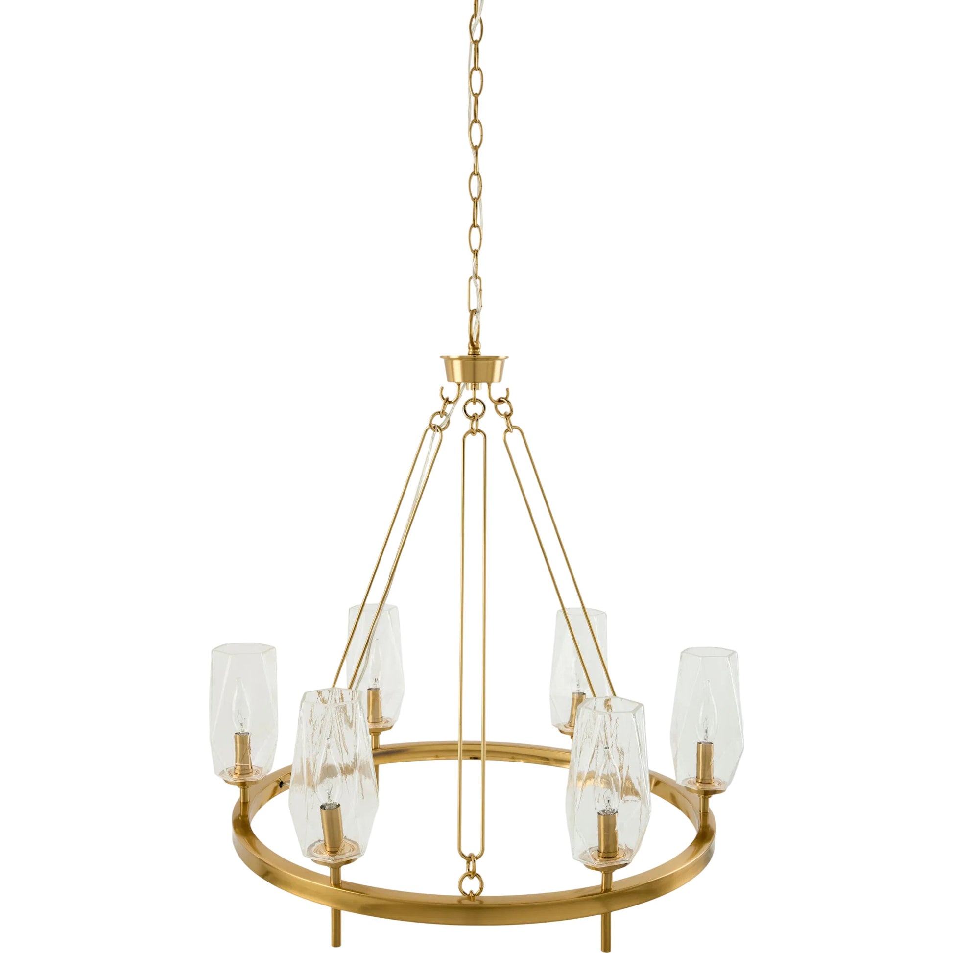 Merivelle Chandelier by Surya. Made from iron, glass in a unique style.