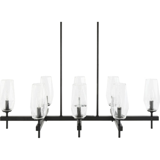 Merivelle Chandelier by Surya. Made from iron, glass in a unique style.