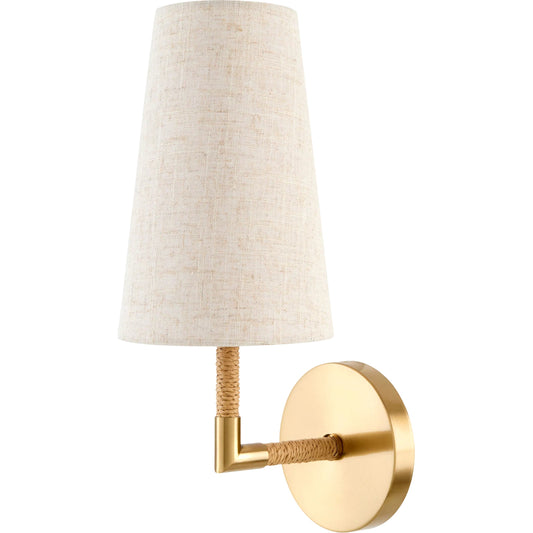 Morvain Wall Sconce by Livabliss. Made from iron, linen, plastic in a unique style.
