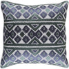 Light Gray, Navy, Teal / Down Feather / 18" x 18"