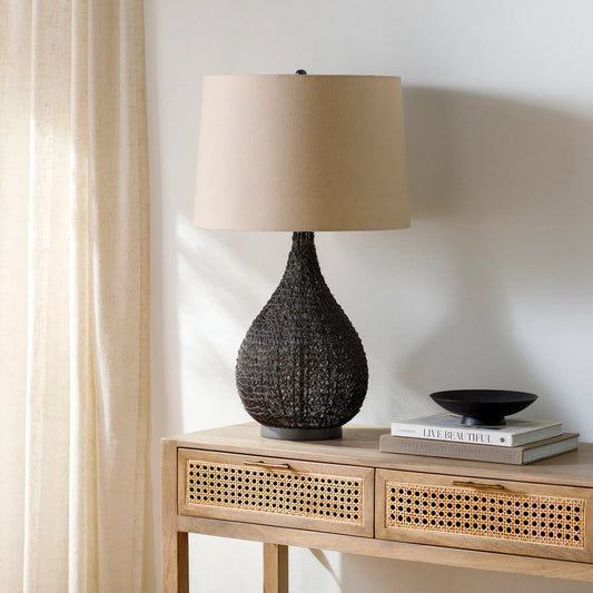 Mccrory - 18536 by Surya in ivory, n/a and base antiqued. Made from linen, metal wire, metal, metal - stainless steel, 100% metal in a traditional style.