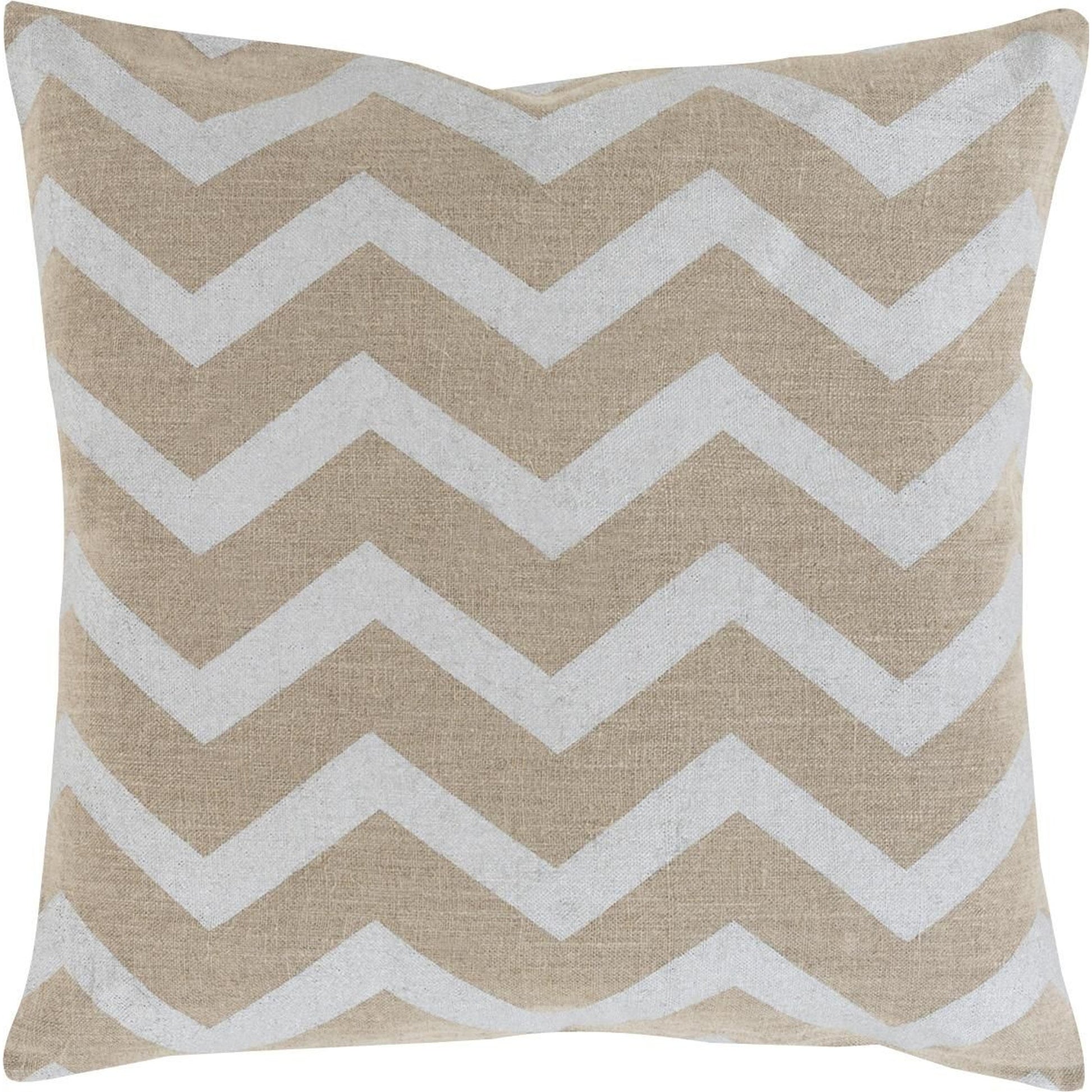 Metallic Stamped Pillow - 16057 by Surya. Made from 100% linen in a modern style.