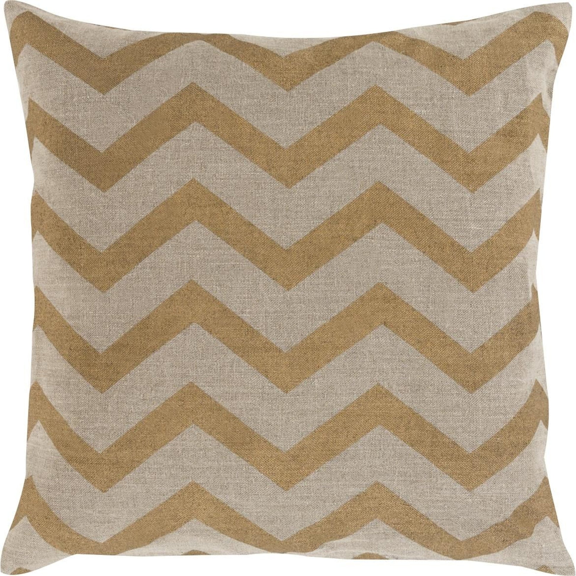 Metallic Stamped Pillow - 16057 by Surya. Made from 100% linen in a modern style.