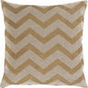Gold, Beige / Down Feather / 18" x 18"