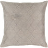 Medium Gray, Metallic - Champagne / Down Feather / 18" x 18"