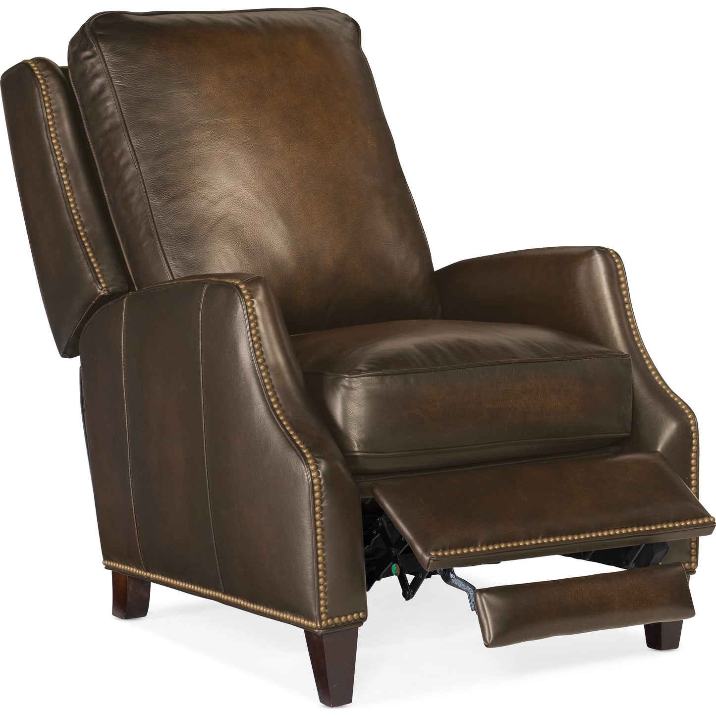 006 SI-1749003 | Additional Silo | Kerley Manual Push Back Recliner by Hooker Furniture in sarzana fortress. Made from leather in a traditional style.