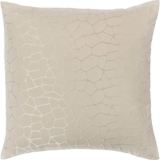 Masai Pillow - 19601 by Surya in light beige, beige. Made from 100% polyester in a modern style.