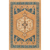Camel, Burnt Orange, Beige, Dark Blue / 2' x 3'
