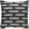 Black, Gray, Ivory / Down Feather / 18" x 18"