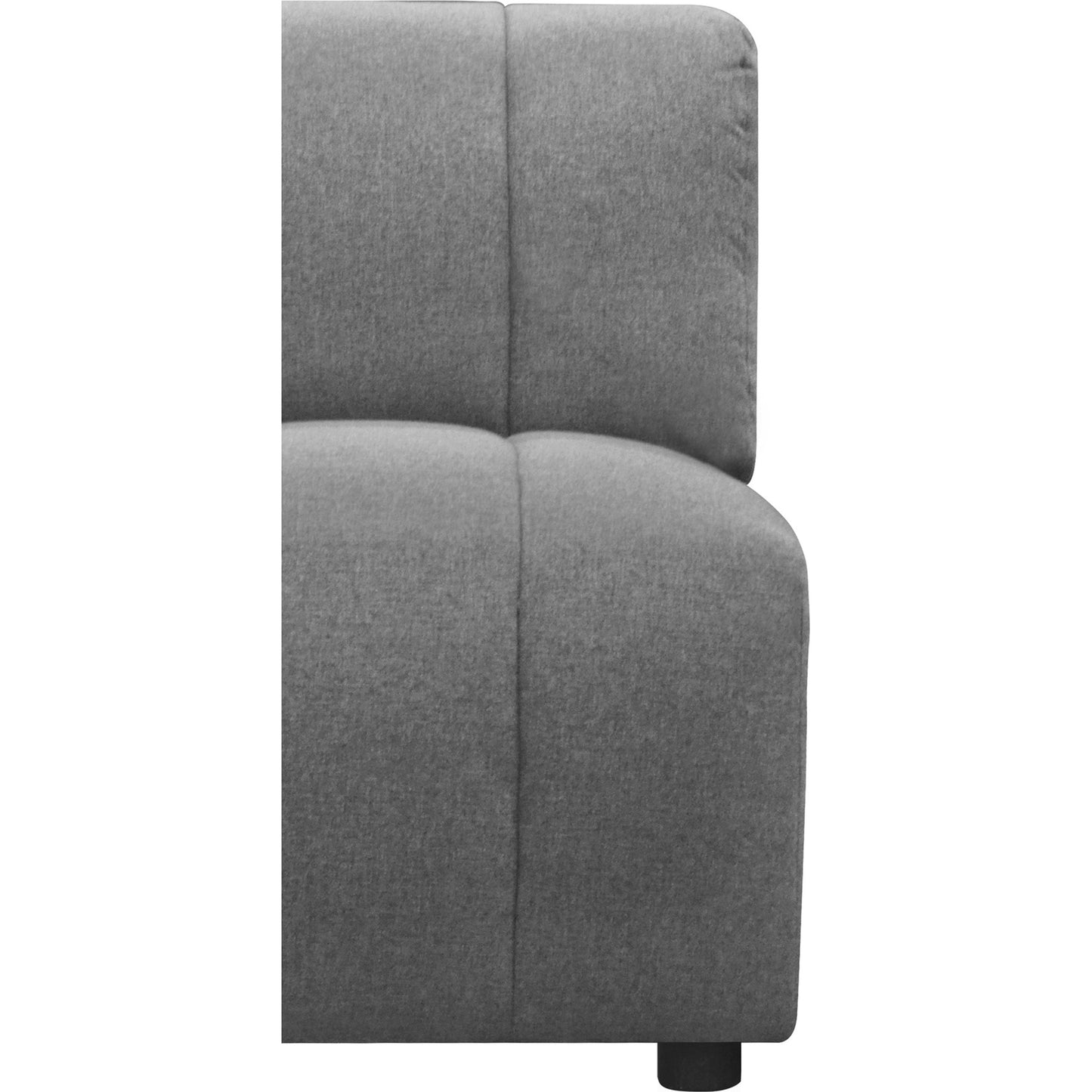 003 SI-1771751 | Additional Silo | Lyric Slipper Chair by Moe's Home Collection in gray. Made from upholstery: 100% polyester, pine, plywood frame, poly-flll cushions, s-spring suspension in a transitional style.