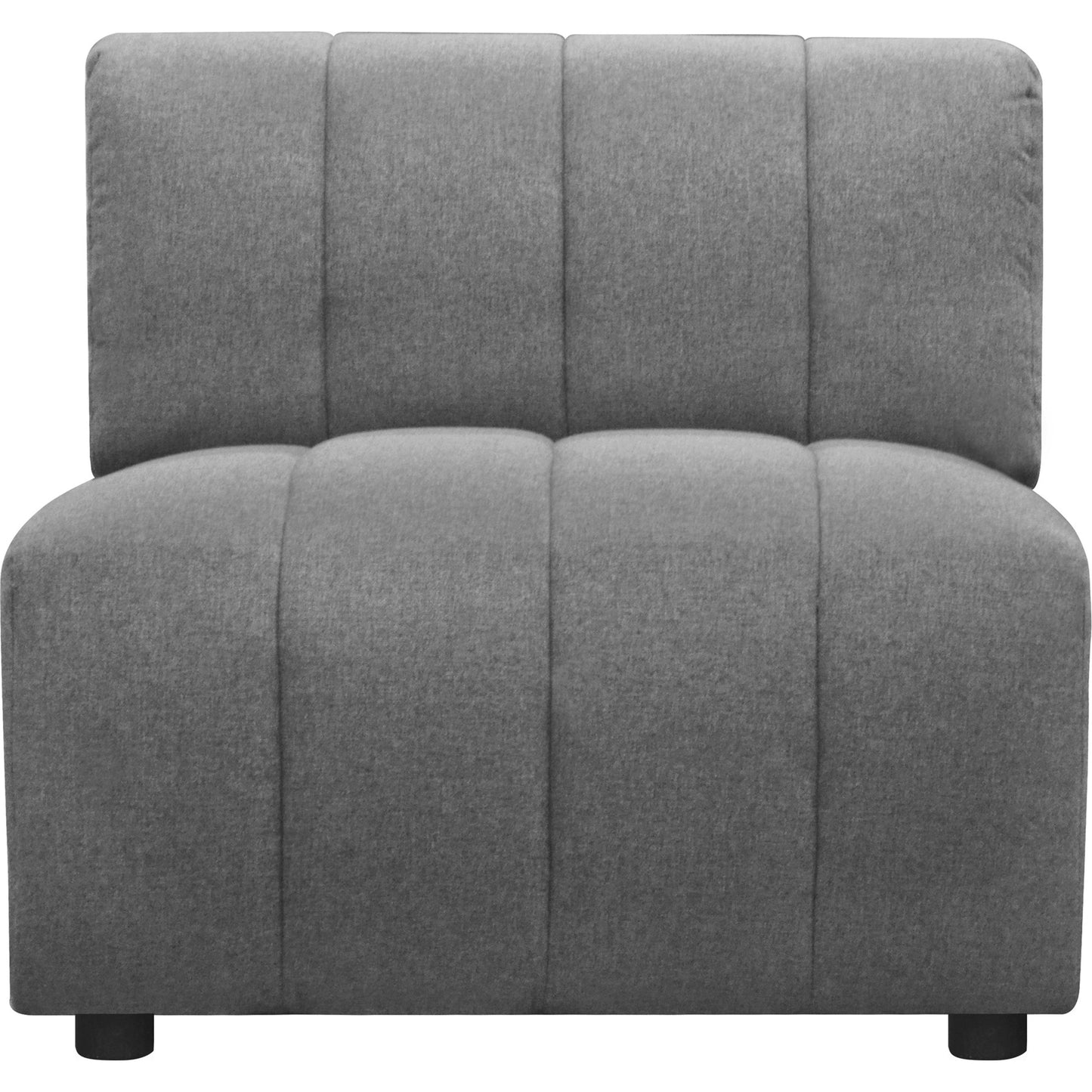 002 SI-1771751 | Additional Silo | Lyric Slipper Chair by Moe's Home Collection in gray. Made from upholstery: 100% polyester, pine, plywood frame, poly-flll cushions, s-spring suspension in a transitional style.