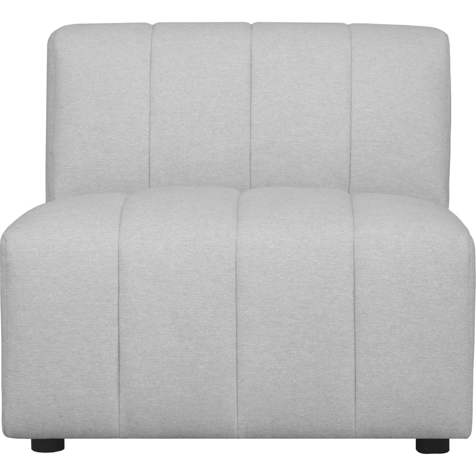 Lyric Slipper Chair by Moe's Home Collection in gray. Made from upholstery: 100% polyester, pine, plywood frame, poly-flll cushions, s-spring suspension in a transitional style.