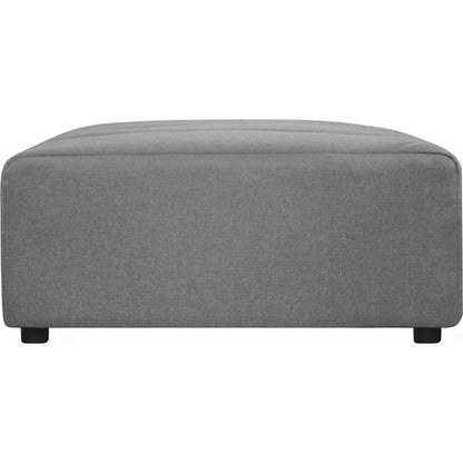 Lyric Ottoman by Moe's Home Collection in beige. Made from upholstery: 100% polyester, pine, plywood frame, poly-flll cushions, s-spring suspension in a transitional style.