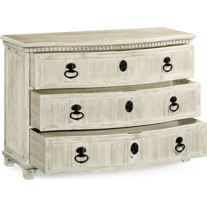 William Yeoward Bickerton 3 Drawer Dresser by Jonathan Charles in white and washed acacia. Made from acacia in a cottage & farmhouse style.