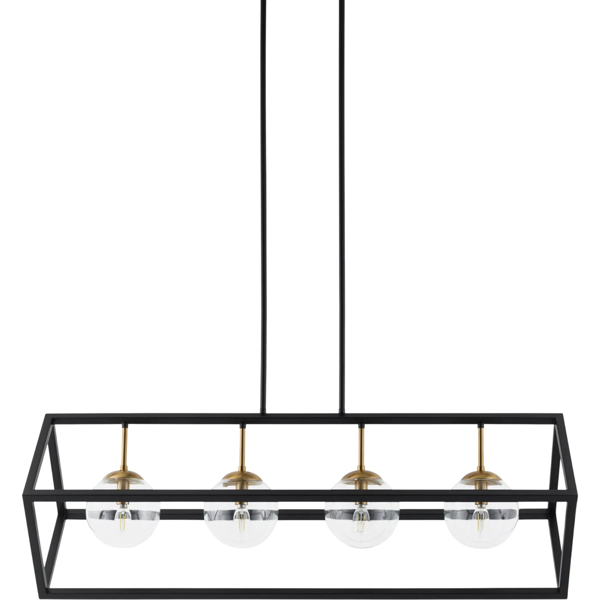 Matacon Chandelier by Livabliss in white, clear, black, metallic brass and powder coated. Made from iron, glass in a unique style.