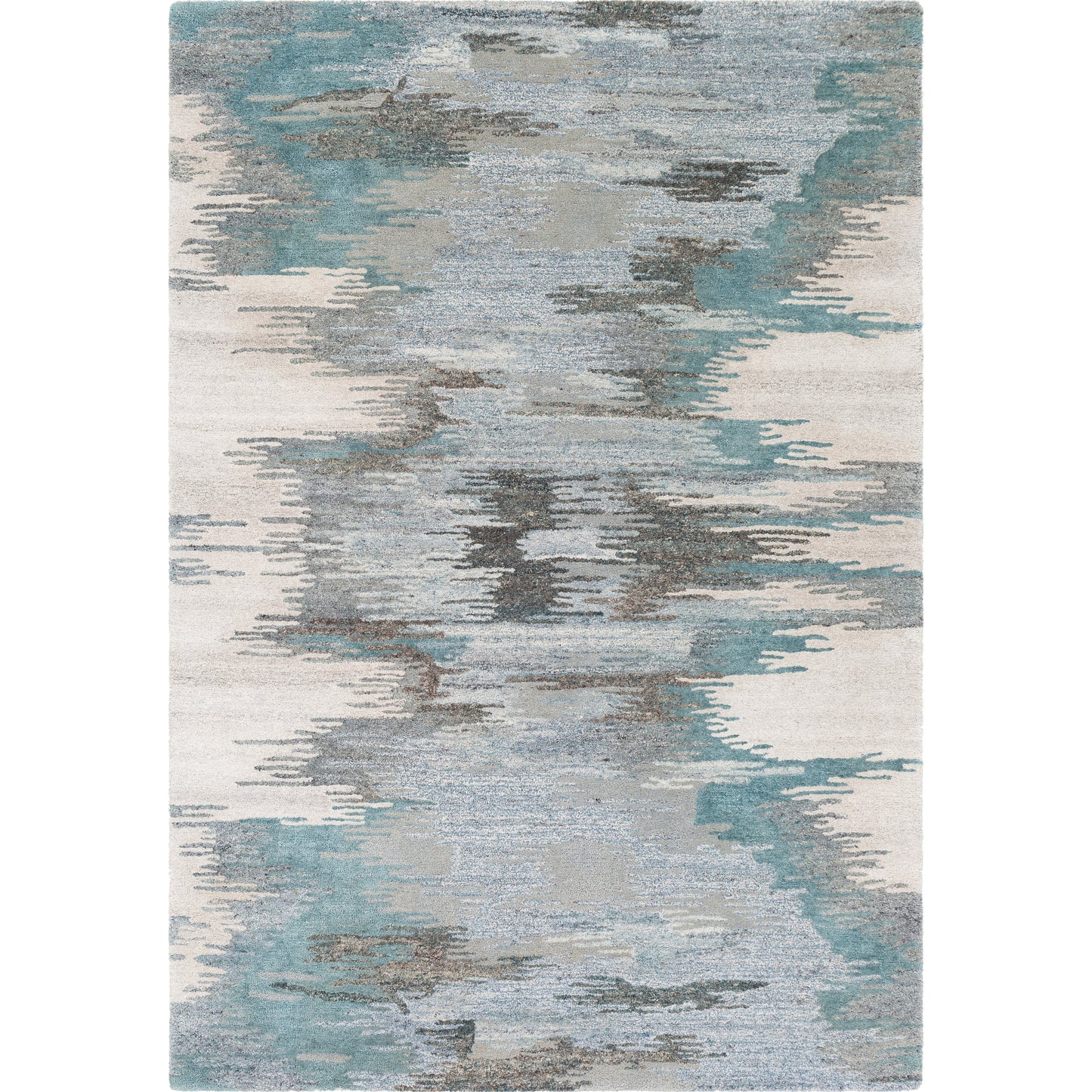 001 SR-756751,SR-756752,SR-756753,SR-756755 | Primary Silo | Montclair Rug - 24645 by Surya in teal, sage, light beige, charcoal, blue, light gray. Made from 80% wool, 20% viscose in a unique style.