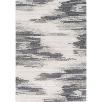 Montclair Rug - 24646 by Surya in charcoal, taupe, medium gray, dusty sage. Made from 80% wool, 20% viscose in a unique style.