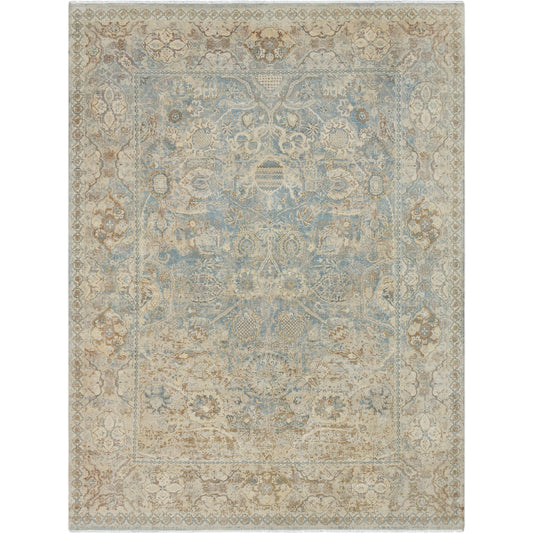 MTE-1000 Rug by Surya in blue, wheat, light sage, mustard, beige. Made from 100% wool in a unique style.