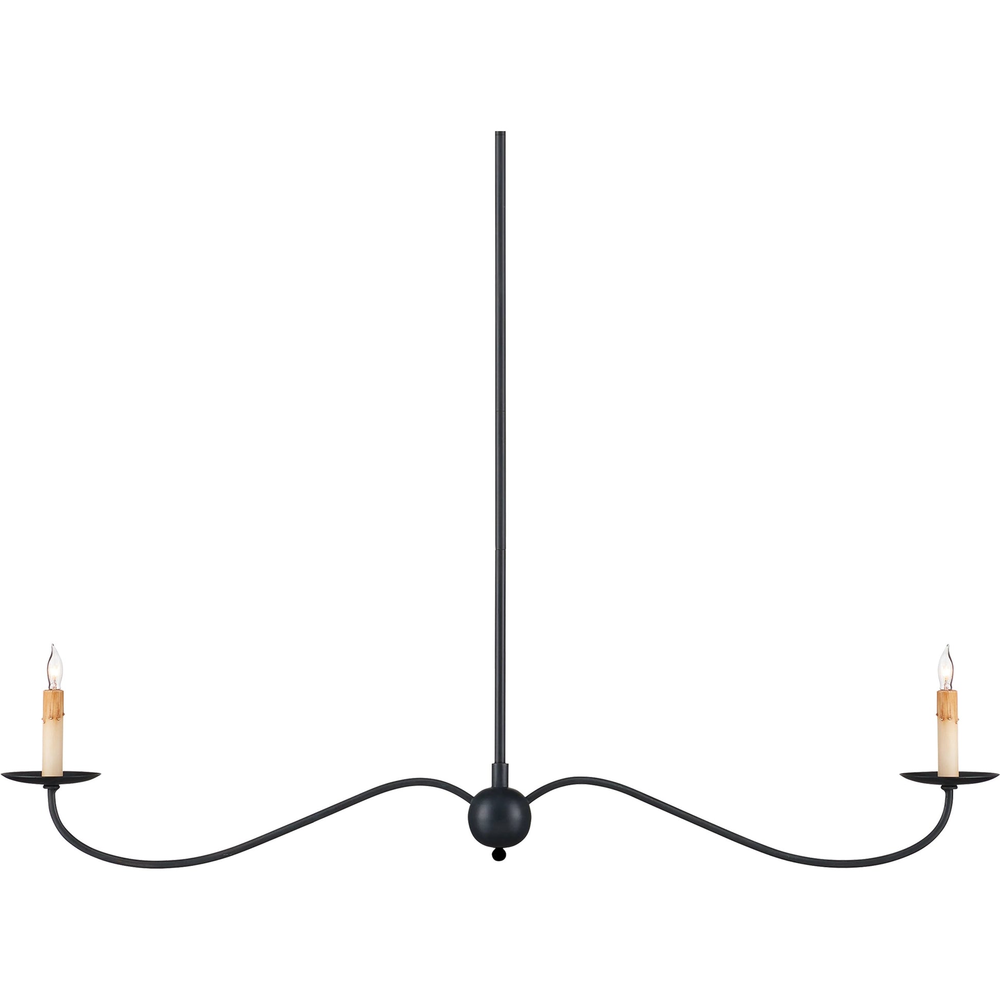 Saxon Linear Chandelier by Currey and Company. Made from unique in a modern style.
