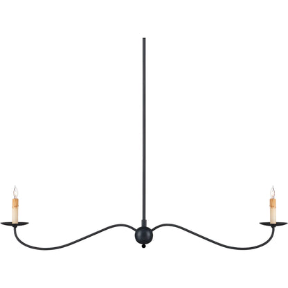 Saxon Linear Chandelier by Currey and Company. Made from unique in a modern style.