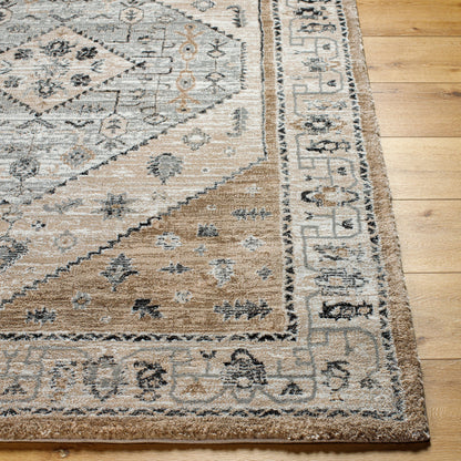 Montana Rug - 494877 by Livabliss in tan, ivory, gray, black. Made from face: 85% polypropylene, 15% polyester, warp: 100% jute in a unique style.