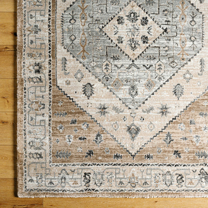 Montana Rug - 494877 by Livabliss in tan, ivory, gray, black. Made from face: 85% polypropylene, 15% polyester, warp: 100% jute in a unique style.