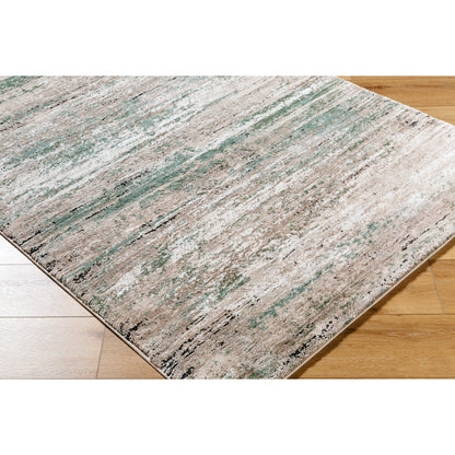 Montana Rug - 536259 by Livabliss in light beige, tan, ivory, seafoam, dusty sage, black. Made from polypropylene, polyester in a unique style.