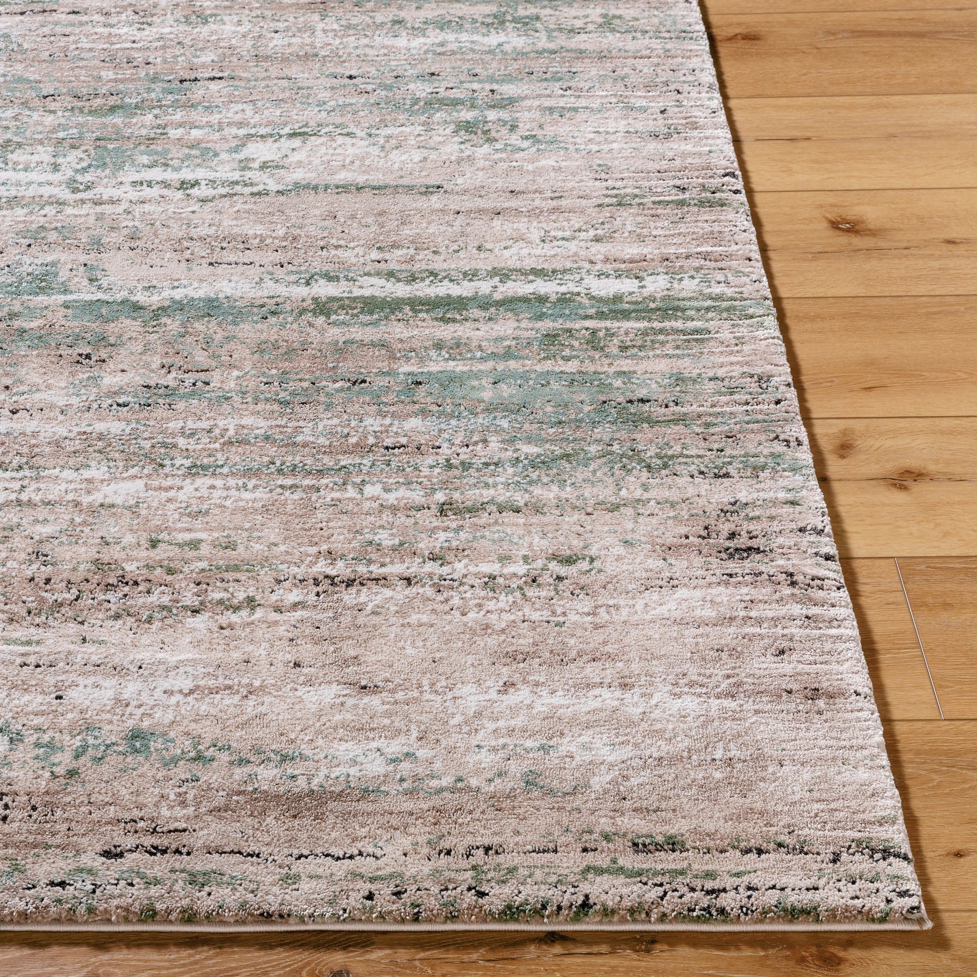 Montana Rug - 536259 by Livabliss in light beige, tan, ivory, seafoam, dusty sage, black. Made from polypropylene, polyester in a unique style.