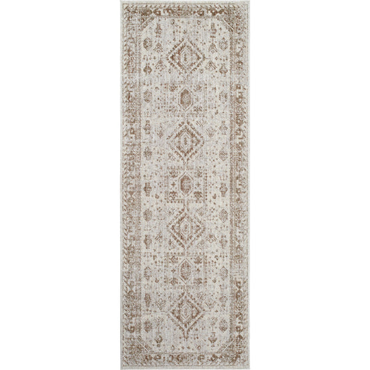 Montreal Rug - 33131 by Livabliss in cream, taupe, gray. Made from main: 100% polyester in a unique style.