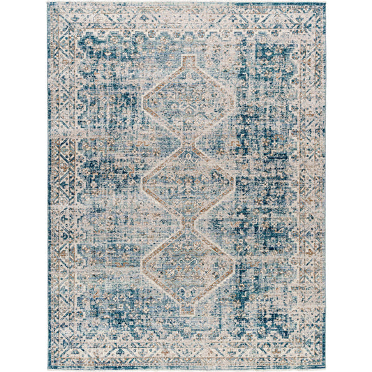 Montreal Rug - 33133 by Livabliss in taupe, dusty sage, teal, cream, gray. Made from main: 100% polyester in a unique style.