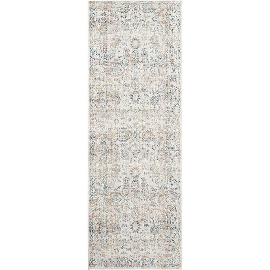 Montreal Rug - 33134 by Livabliss in taupe, cream, gray, teal, dusty sage. Made from main: 100% polyester in a unique style.