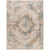 Taupe, Gray, Teal, Dusty Sage, Cream / 7'10" x 10'
