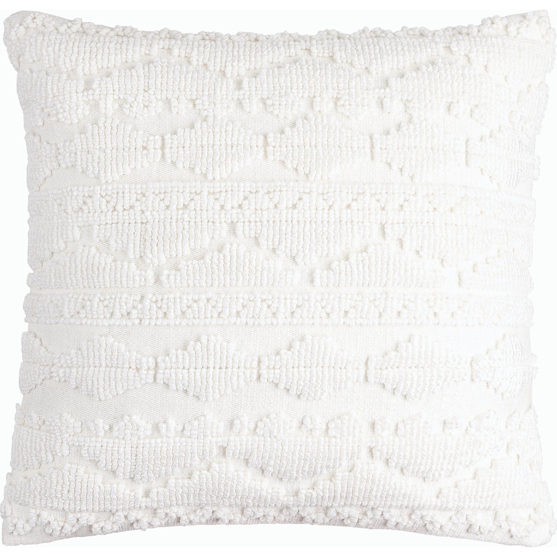 Matthew Accent Pillow - 533782 by Surya in white. Made from polyester, cotton in a modern style.