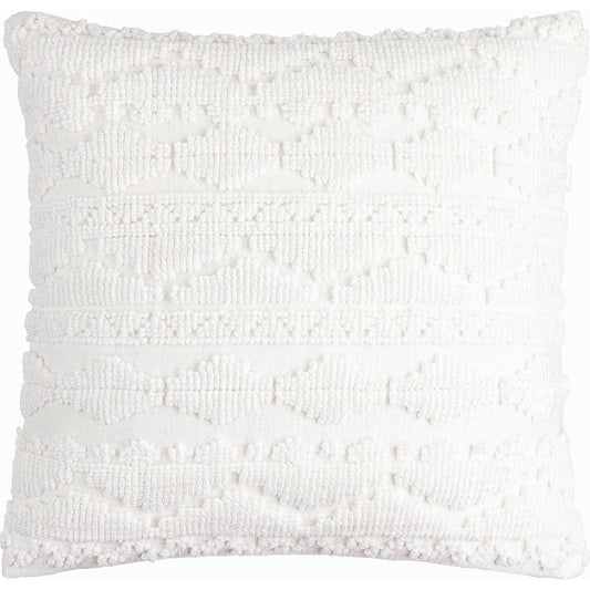 Matthew Accent Pillow - 533782 by Surya in white. Made from polyester, cotton in a modern style.