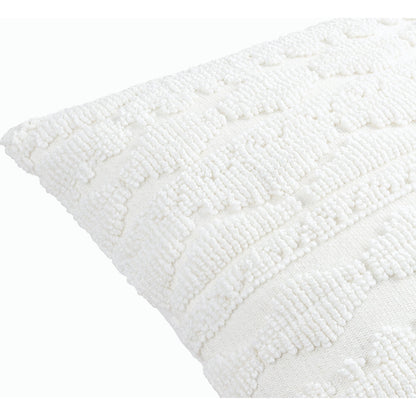 Matthew Accent Pillow - 533782 by Surya in white. Made from polyester, cotton in a modern style.