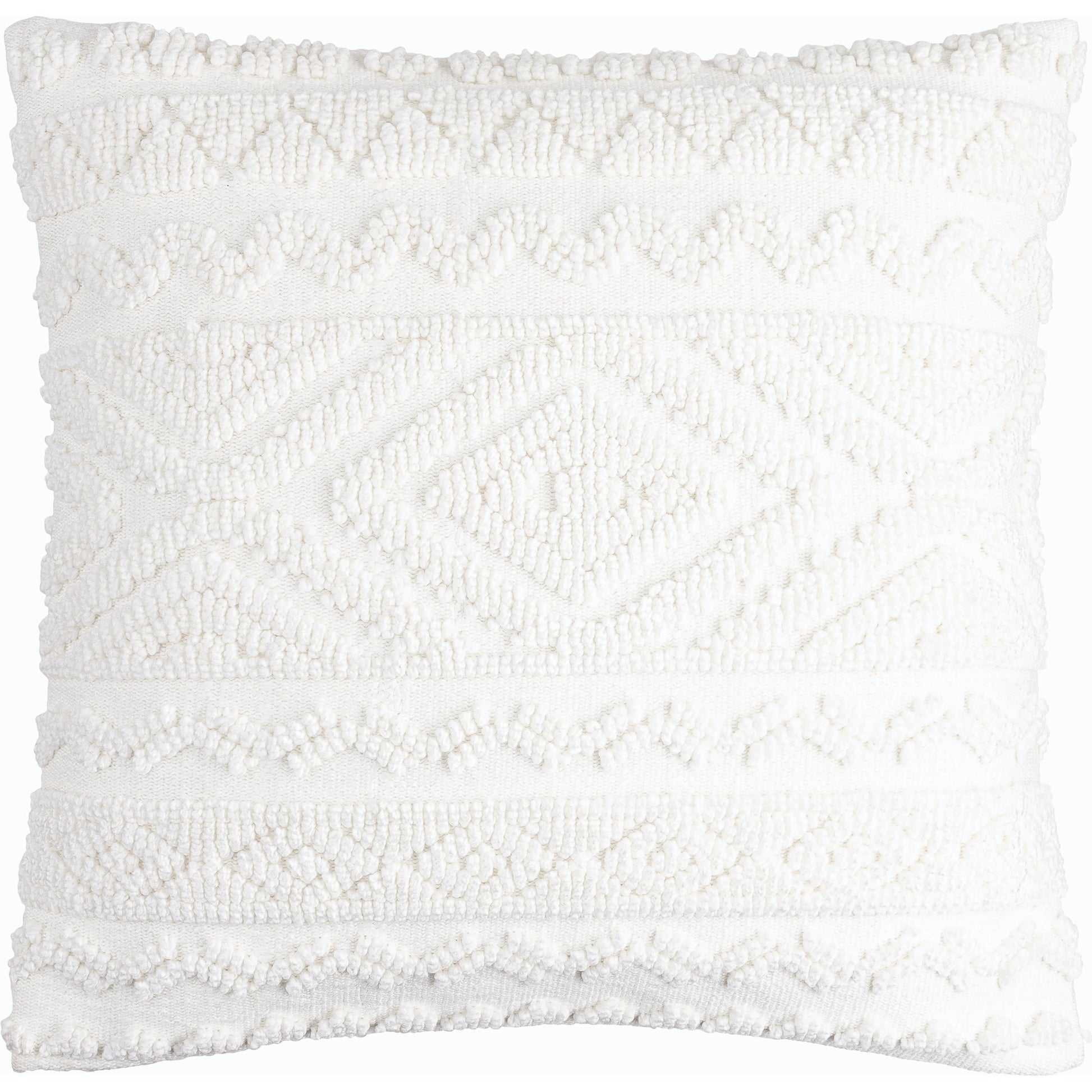 Matthew Accent Pillow - 533787 by Surya in white. Made from polyester, cotton in a modern style.