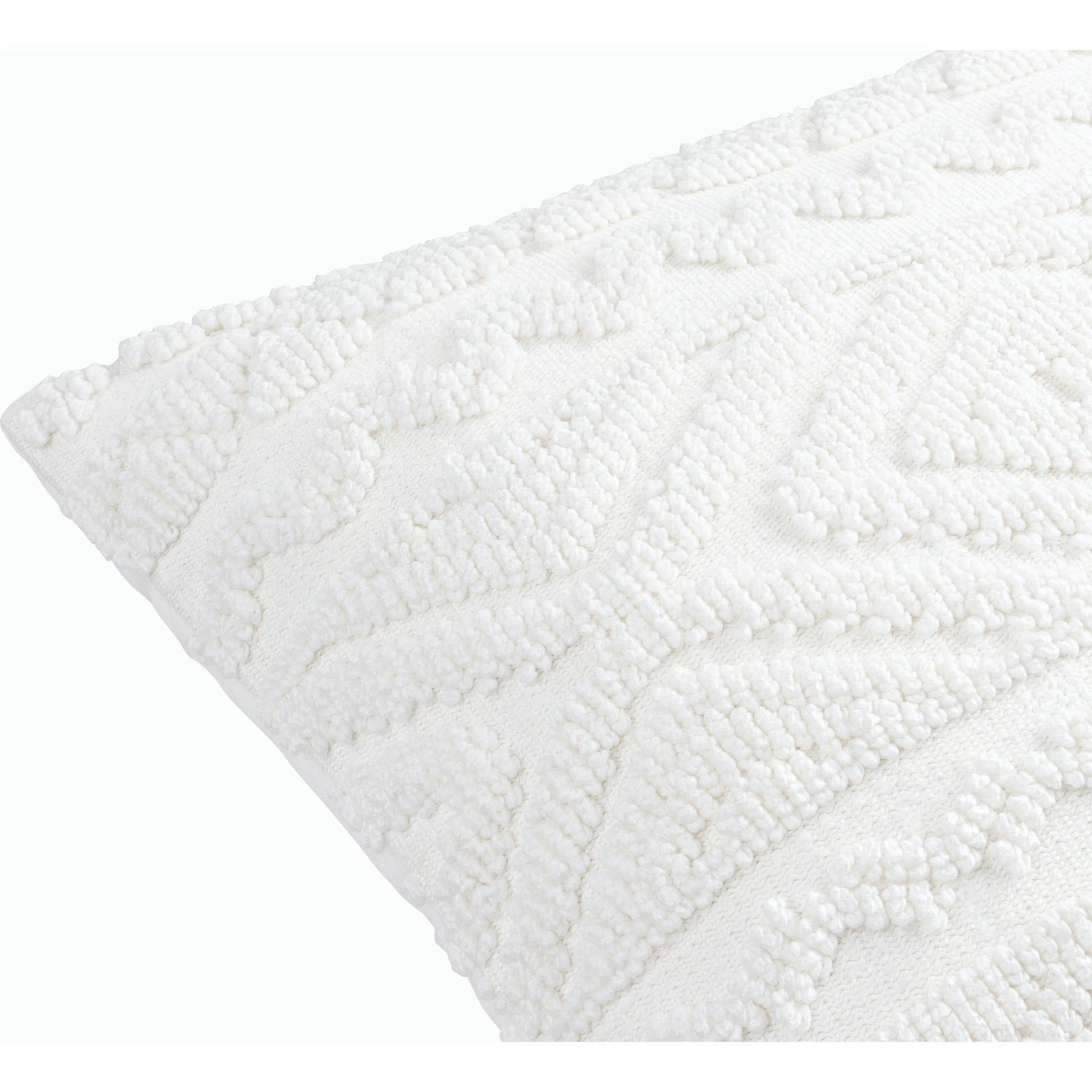 Matthew Accent Pillow - 533787 by Surya in white. Made from polyester, cotton in a modern style.