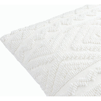 Matthew Accent Pillow - 533787 by Surya in white. Made from polyester, cotton in a modern style.