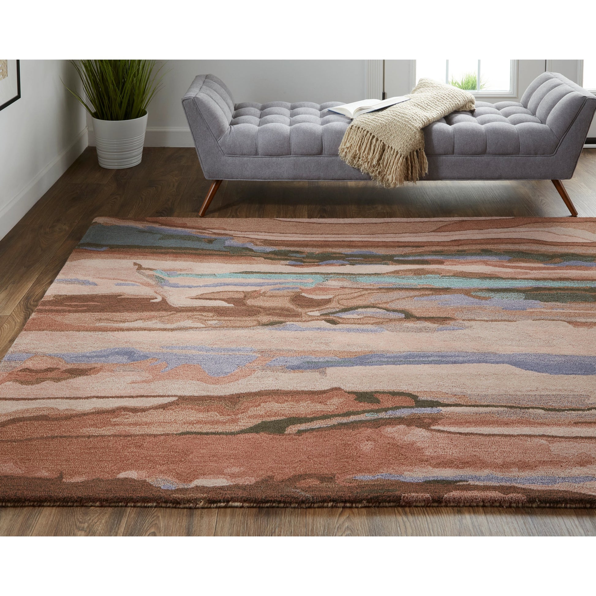 Amira Transitional Rug - 8634F by Feizy. Made from wool in a unique style.
