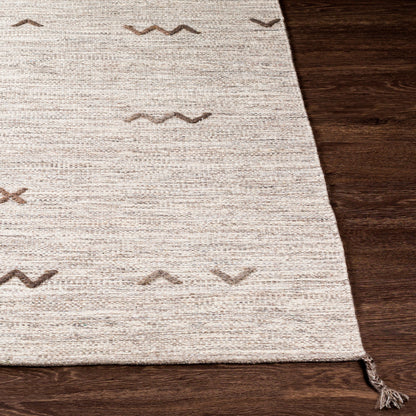 Montezuma Rug - 13125 by Livabliss in light gray, light brown. Made from 20% cotton, 80% wool in a unique style.