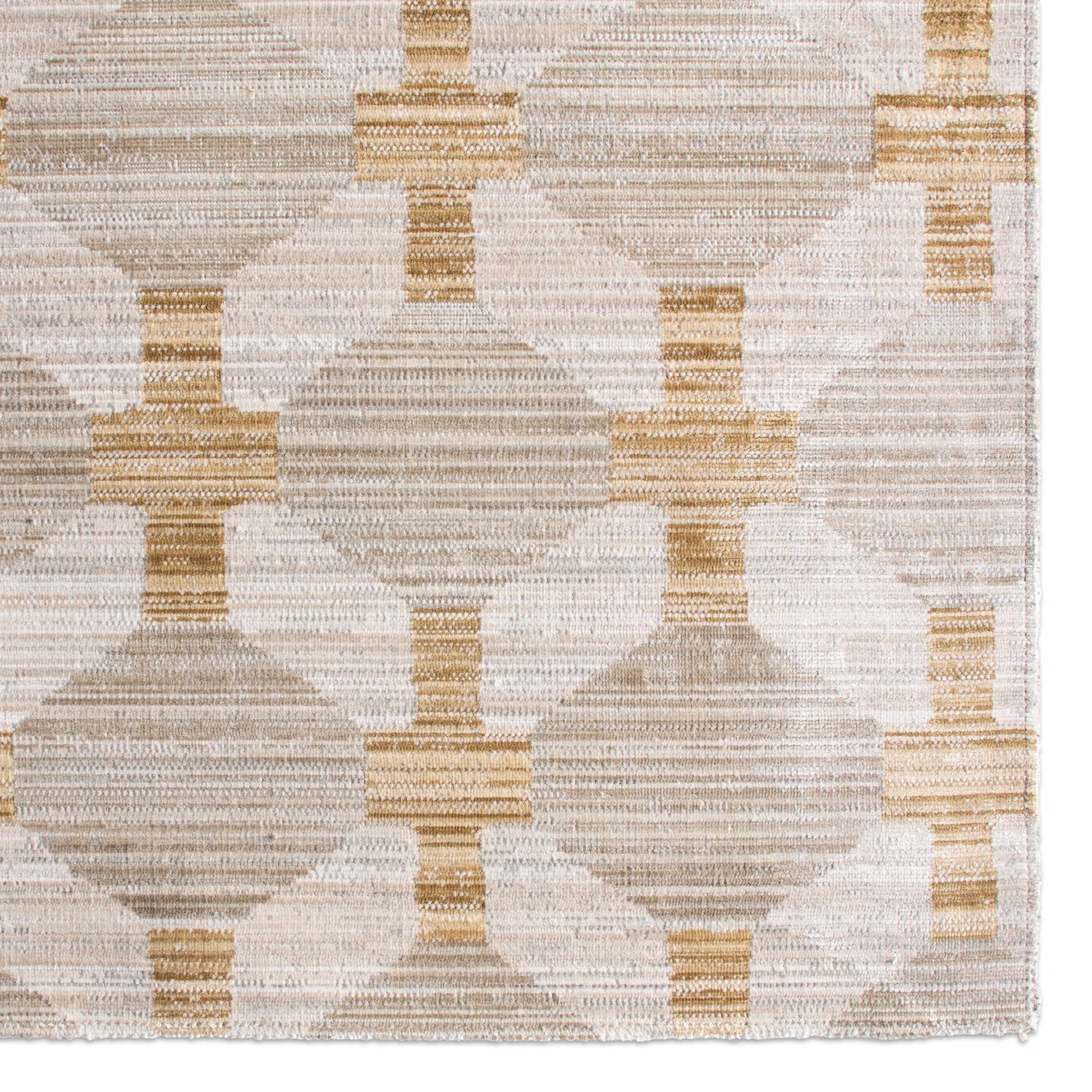 Muted Mosaic MUM01 Indoor/Outdoor Rug by Jaipur Living in gray, yellow, gold. Made from 100% polyester in a unique style.