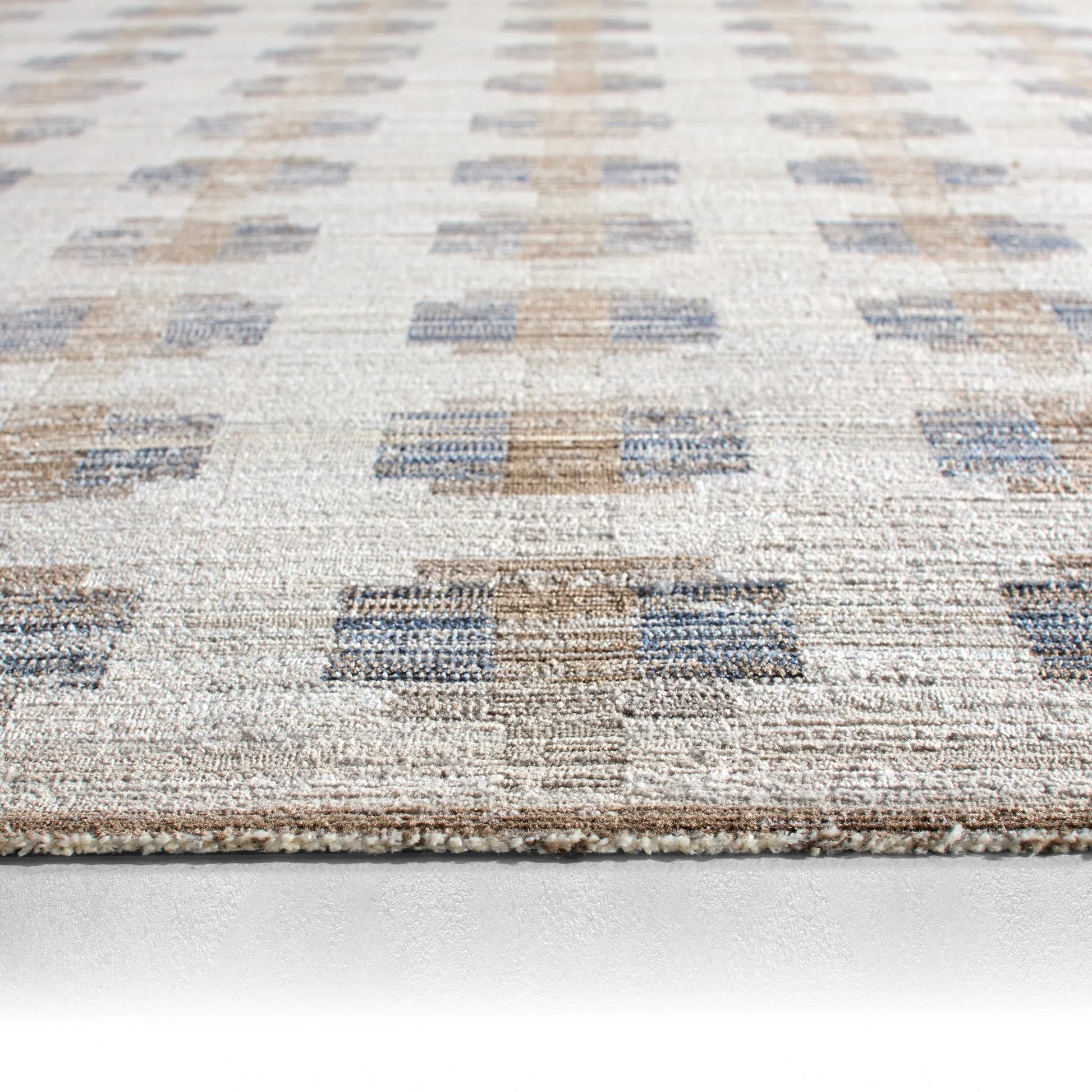 Muted Mosaic MUM02 Indoor/Outdoor Rug by Jaipur Living in blue, gray. Made from 100% polyester in a unique style.
